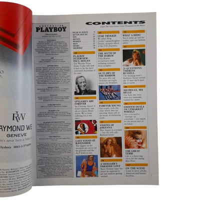 Australian Playboy Magazine August 1988 Johanna Oetiker