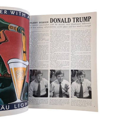 PLAYBOY MAGAZINE March 1990 Brandi Brandt & Donald Trump