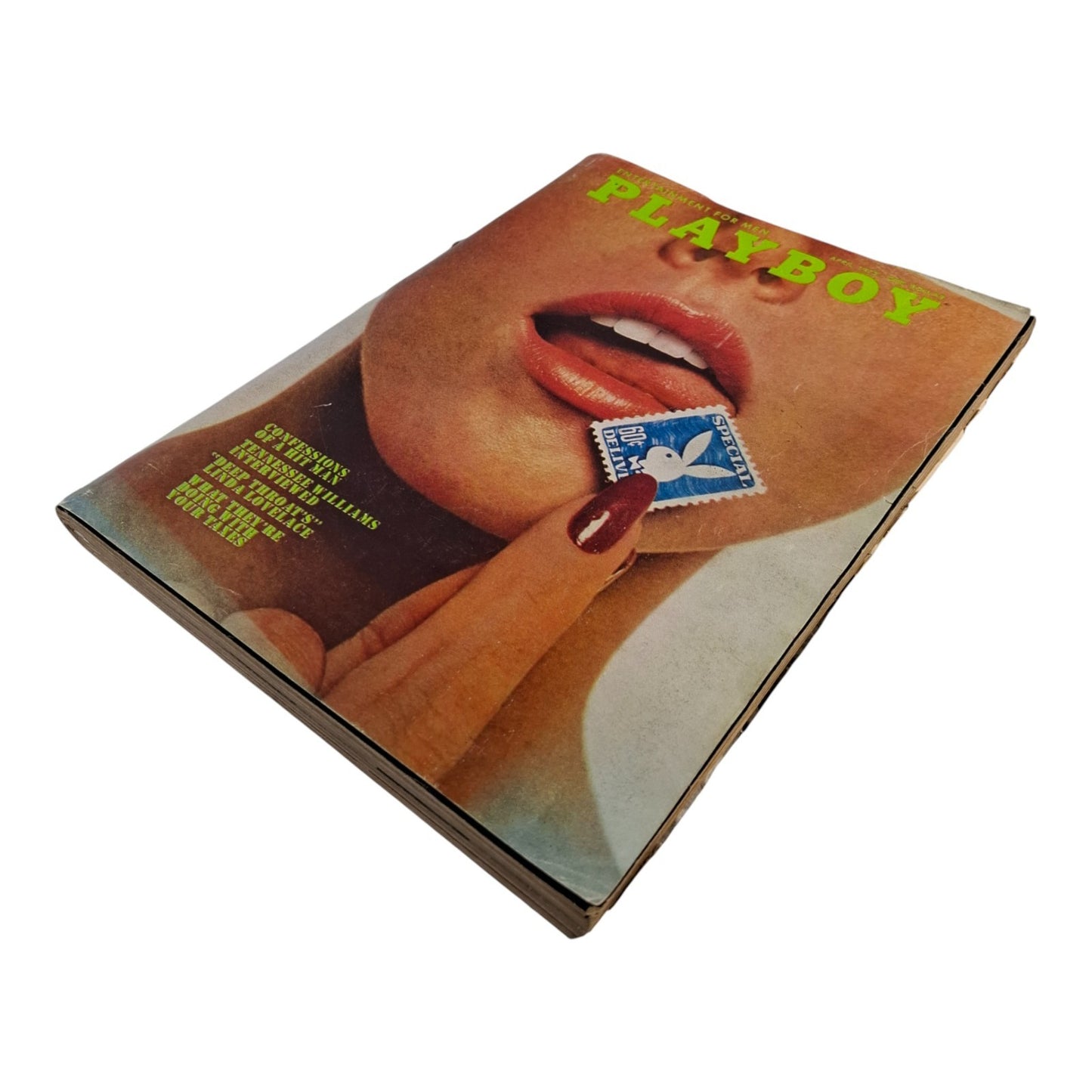 PLAYBOY MAGAZINE April 1973 Lenna Sjooblom Linda Lovelace Tennessee Williams