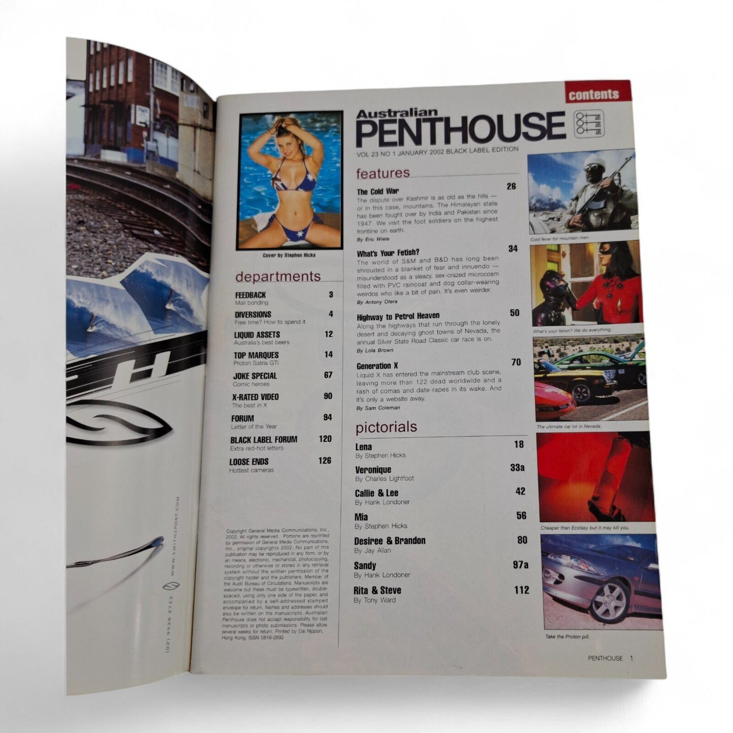Australian Penthouse Magazine - Black Label January 2002 Playboy