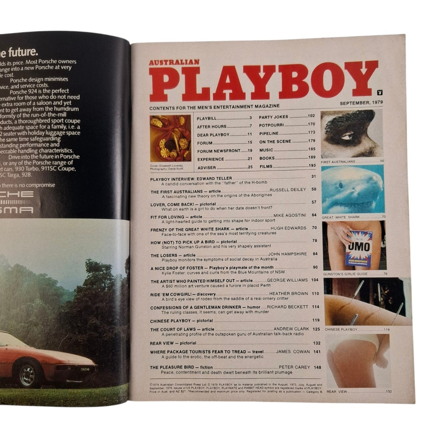 AUSTRALIAN PLAYBOY Magazine September 1979 Elizabeth Loveday / Kylie Foster