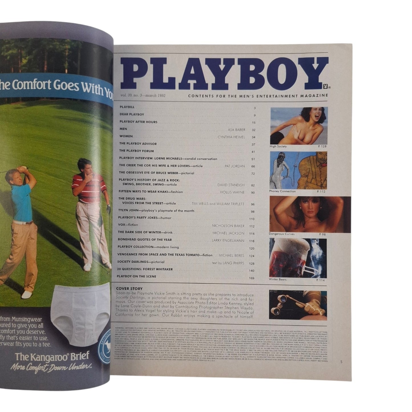 Playboy Magazine March 1992 Anna Nicole Smith / Tylyn John