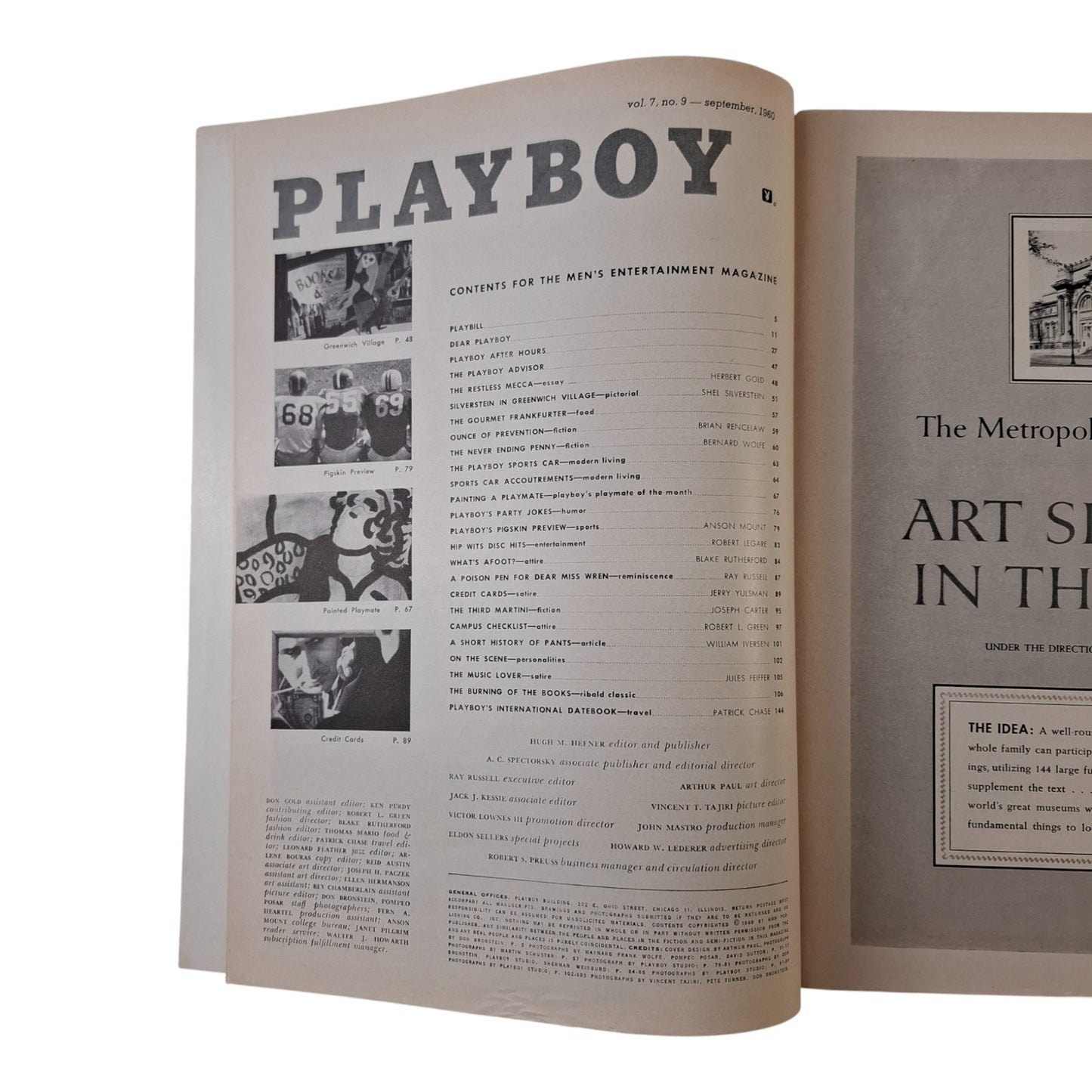PLAYBOY Magazine September 1960 Ann Davis (PAGES MISSING)