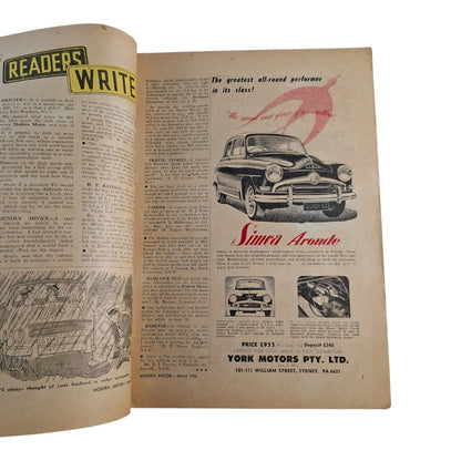 Modern Motor Magazine March 1956 Mercedes Fangio / Moss