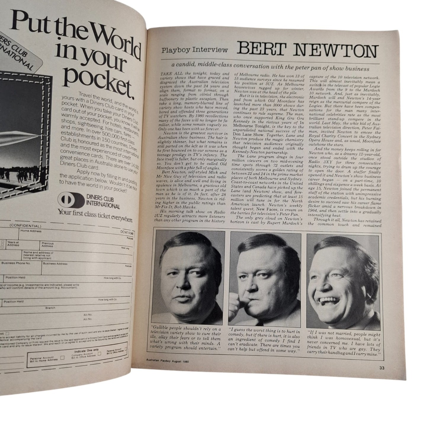 AUSTRALIAN PLAYBOY Magazine August 1980 Susie Stark