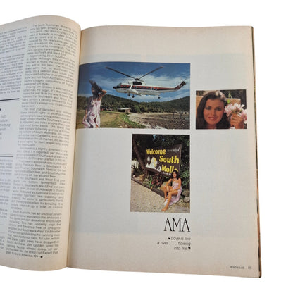 AUSTRALIAN PENTHOUSE October 1980 Vol. 2 No. 1 Men's Magazine Ama Blanchette