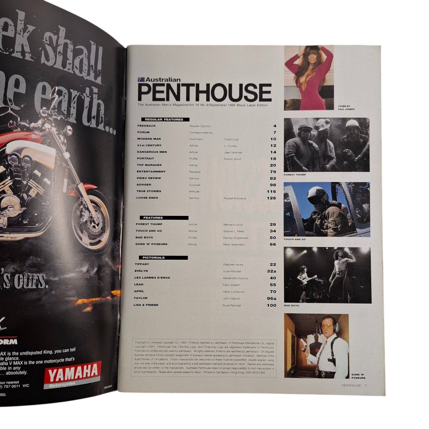 Australian Penthouse Magazine September 1995 Leah Campbell