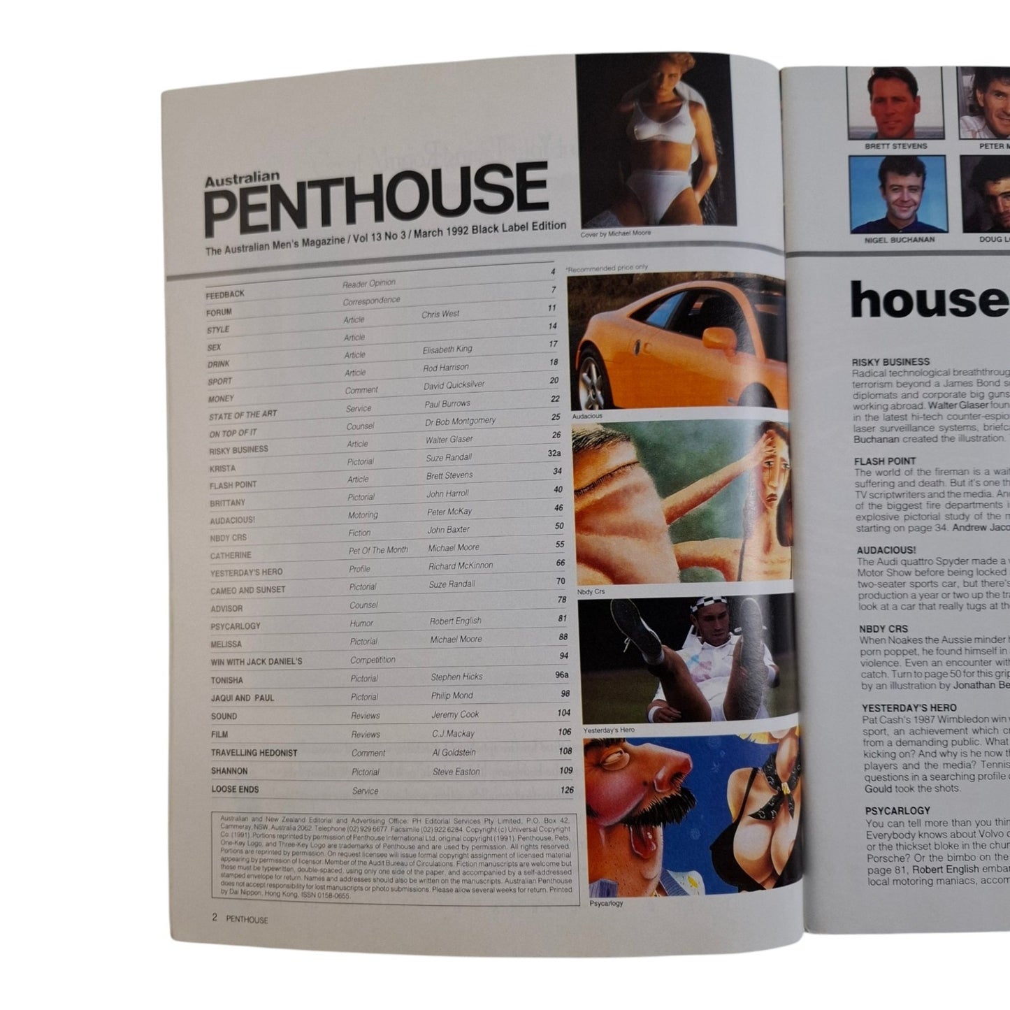 AUSTRALIAN PENTHOUSE Magazine March 1992 Catherine / Krista
