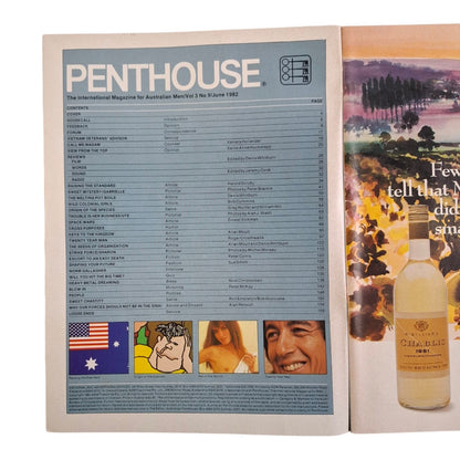 Australian Penthouse Magazine June 1982 Ute Hochmeister / Gabrielle Baldwin