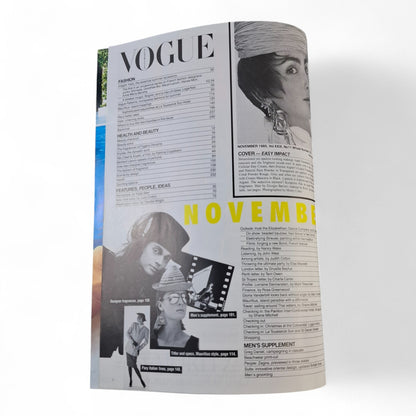 Vogue Australia Magazine November 1985 Alexa Singer