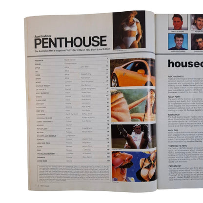 AUSTRALIAN PENTHOUSE Magazine March 1992 Catherine / Krista