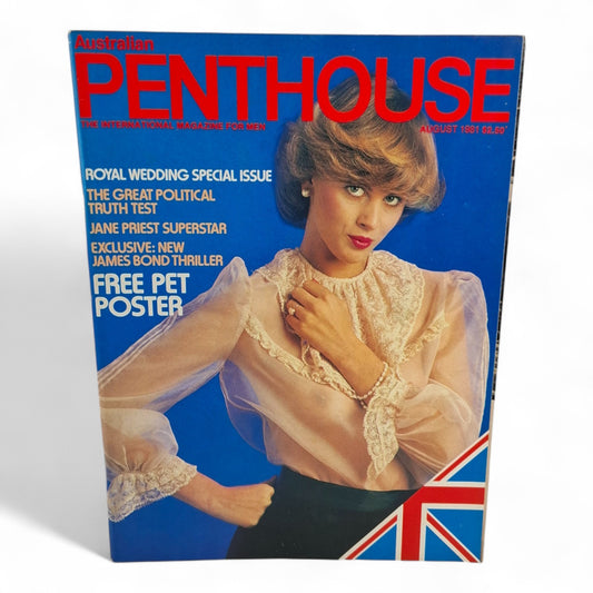 AUSTRALIAN PENTHOUSE August 1981 Vol. 2 No. 11 Men's Magazine Christine Turton