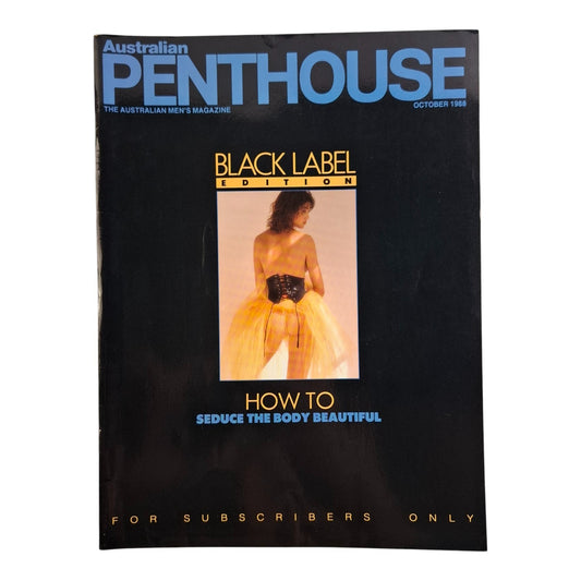 AUSTRALIAN PENTHOUSE Magazine October 1988 Rachel Byrne