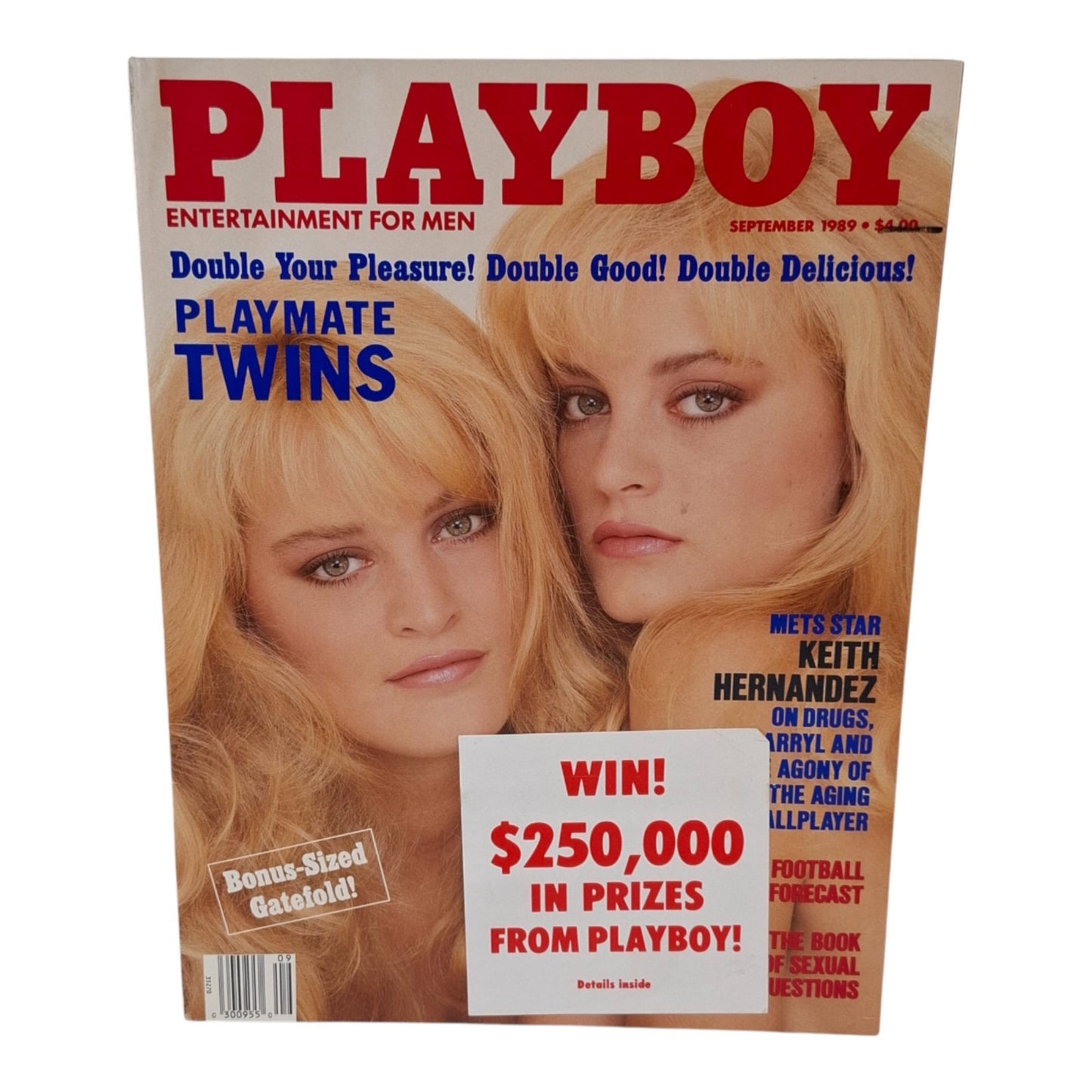 PLAYBOY MAGAZINE September 1989 Karin and Mirjam Van Breeschooten
