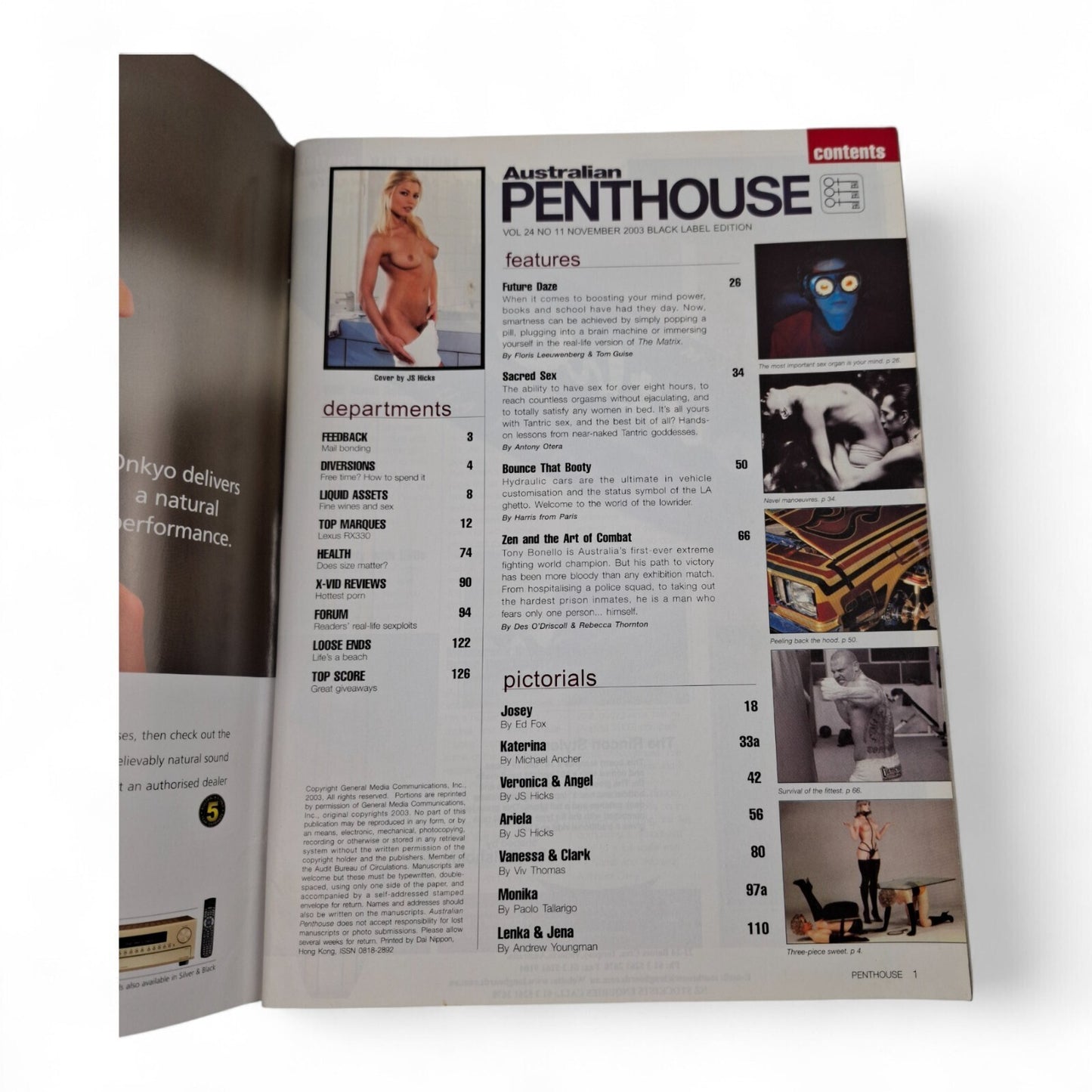 Australian Penthouse Magazine - Black Label November 2003 Complete Playboy