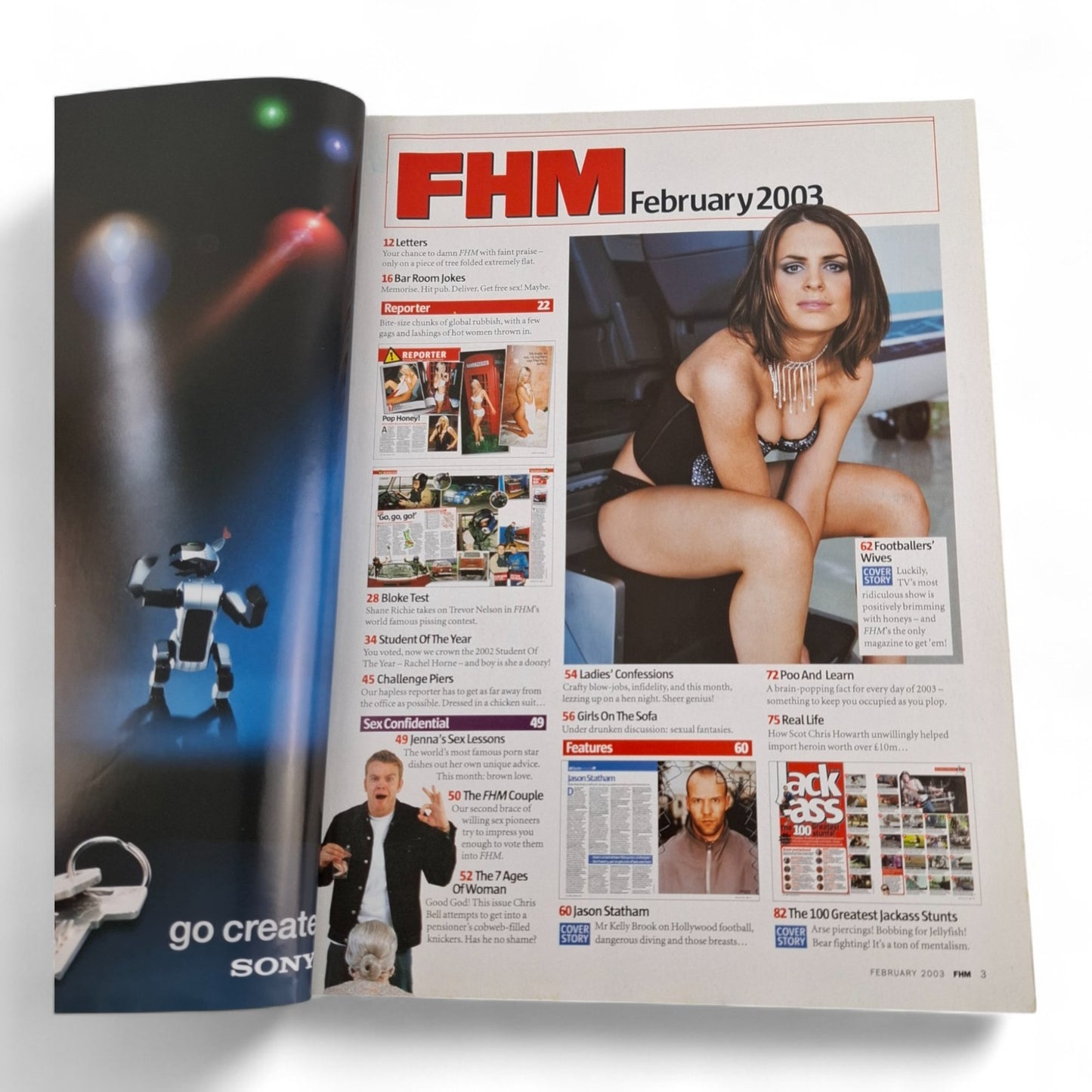 FHM U.K February 2003 Footballers' Wives Susie Amy Katharine Monaghan Zoe Lucker
