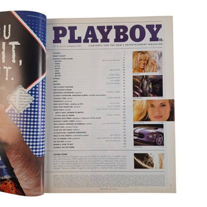 Playboy Magazine November 1994 Pamela Anderson /  Donna Perry