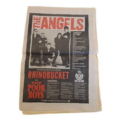 Hot Metal : The Angels The Long Line Newspaper Magazine