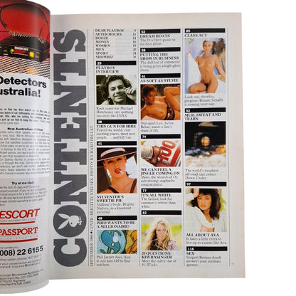Australian Playboy Magazine September 1986 Brigitte Nielsen / Sylvie Behar