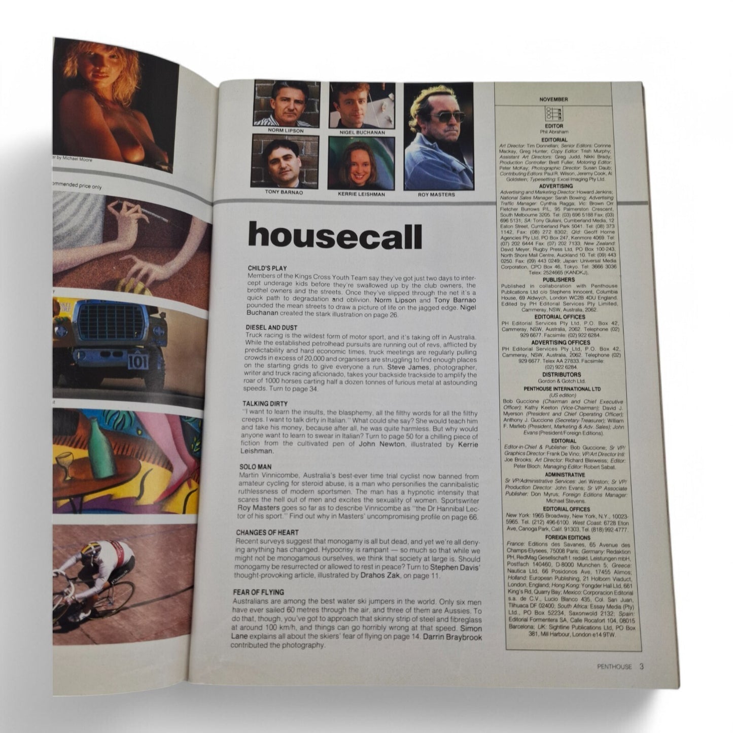Australian Penthouse Magazine - Black November 1991 Complete Playboy