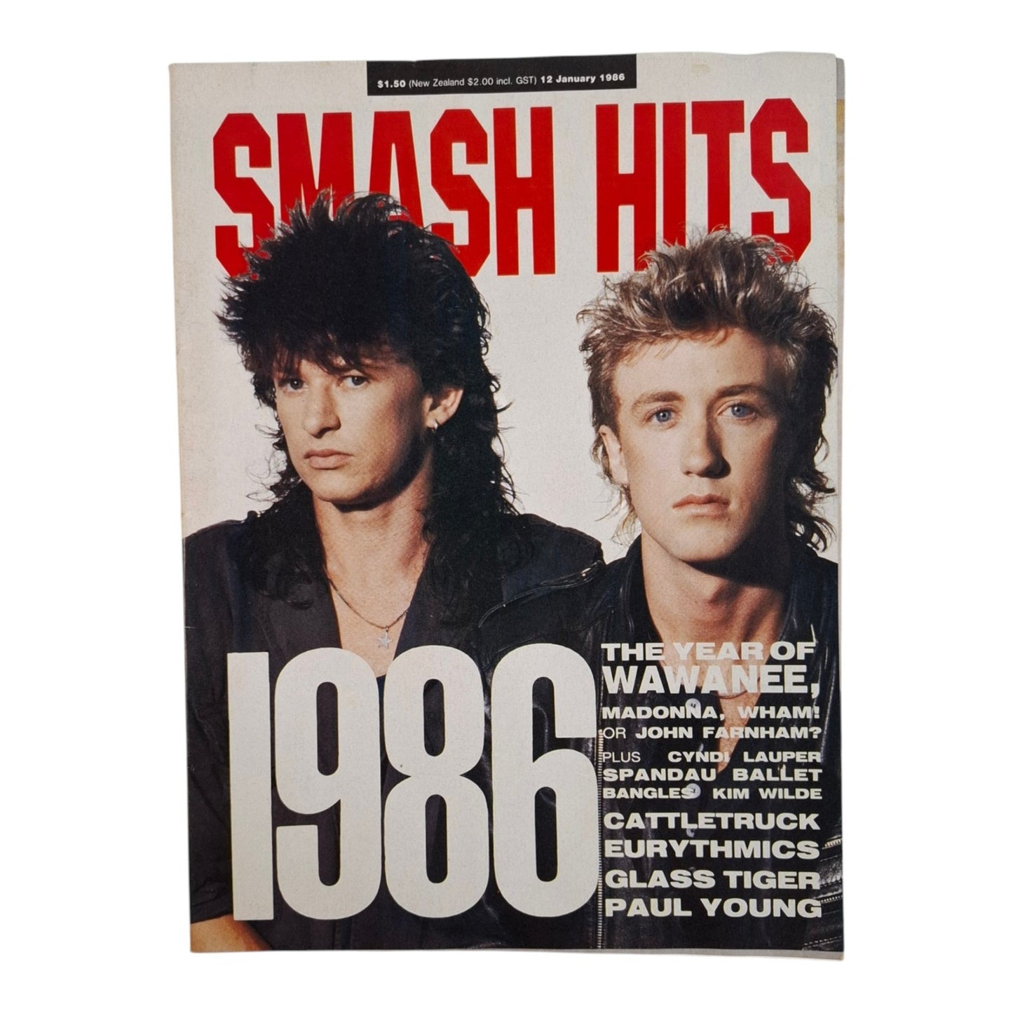 Smash Hits Magazine Australia January 1986 Wa Wa Nee / Cattletruck