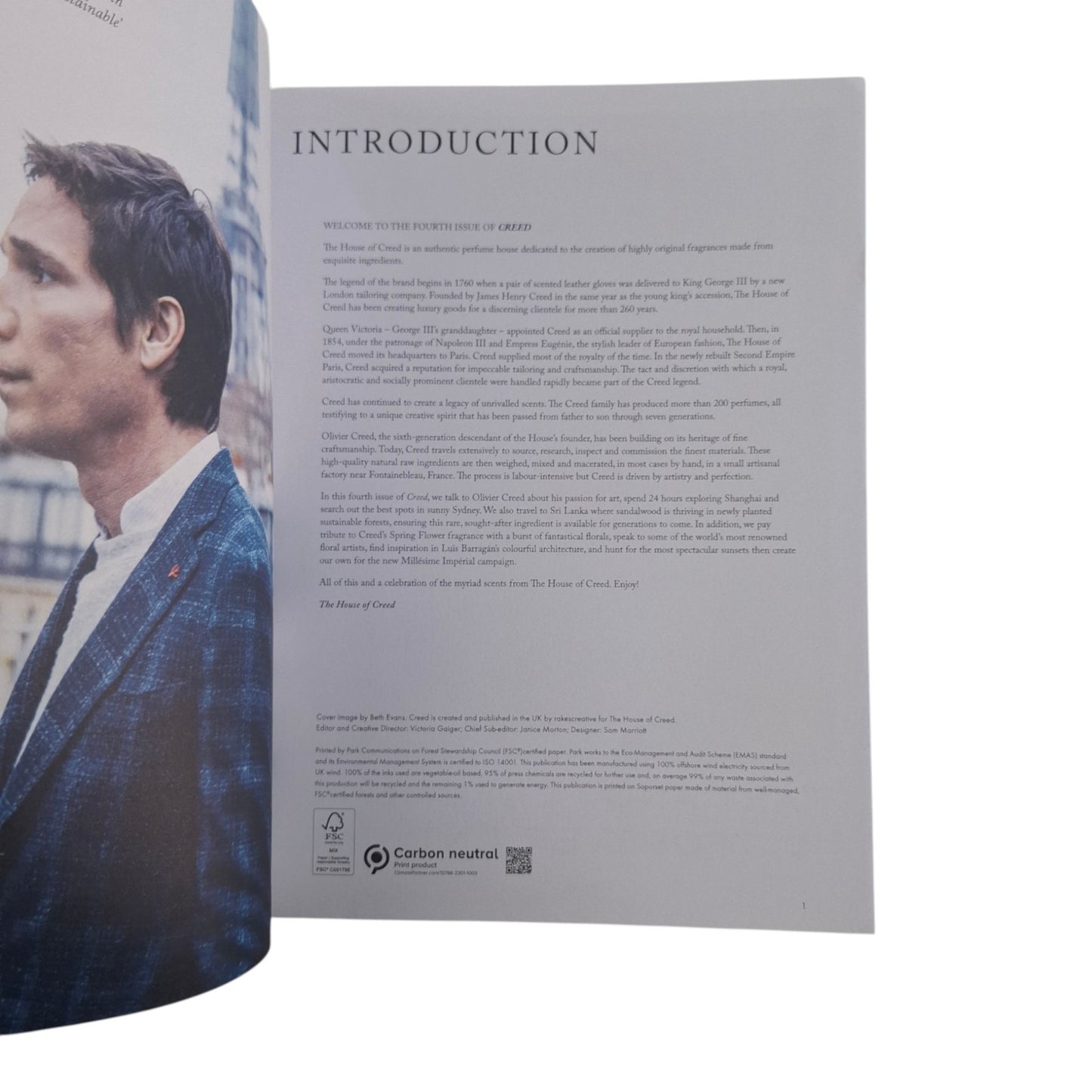 Authentic The House of Creed Magazine Book 4th Edition