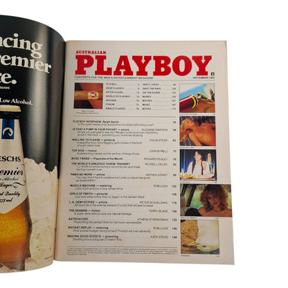 Australian Playboy Magazine November 1981 - Linda Lovelace  Marie Jonsson