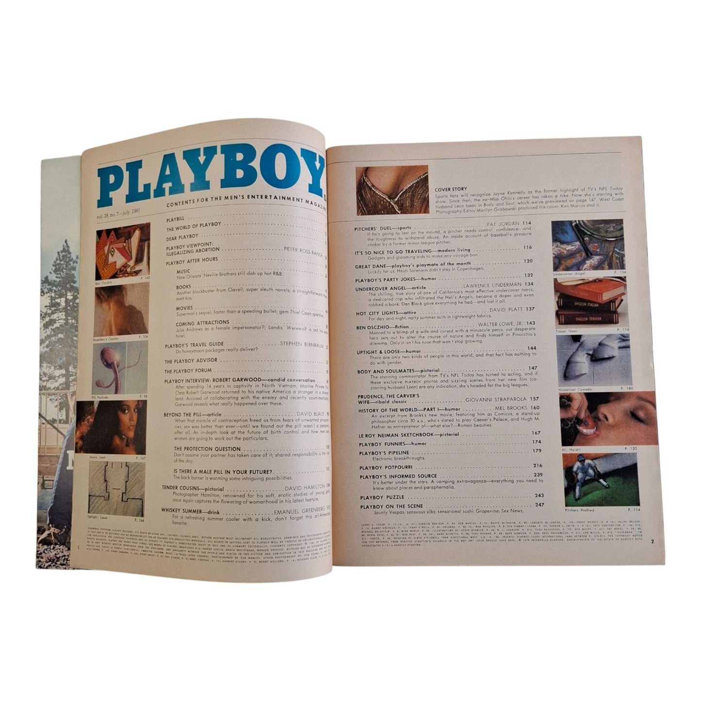 PLAYBOY Magazine July 1981 Jayne Kennedy / Heidi Sorenson