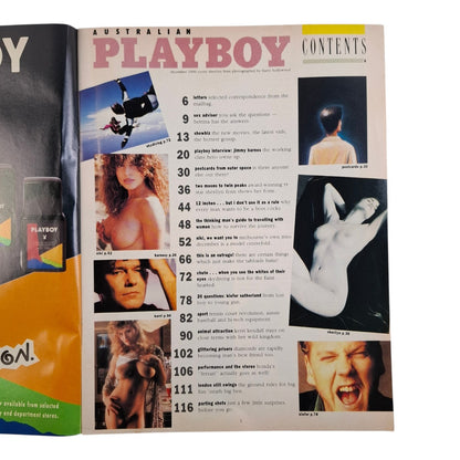 Australian Playboy Magazine December 1990 Sherilyn Fenn / Niki Ioannou