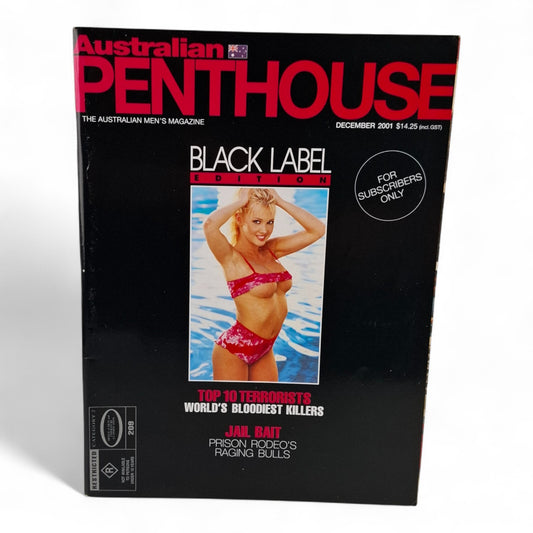 AUSTRALIAN PENTHOUSE Men's Magazine Black Label December 2001 Devonne