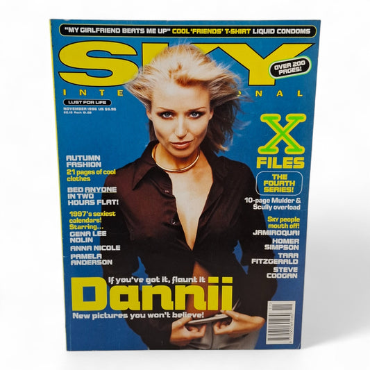 Sky International Magazine November 1996 - Dannii Minogue, Jamiroquai