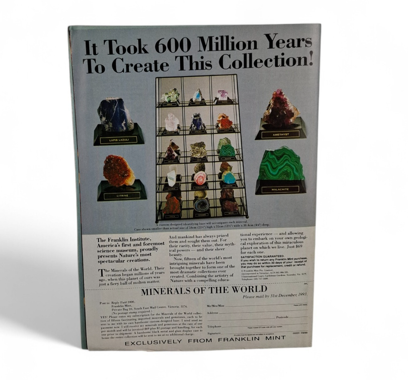 People Magazine Australia December 15th 1993 Nude Model of the year