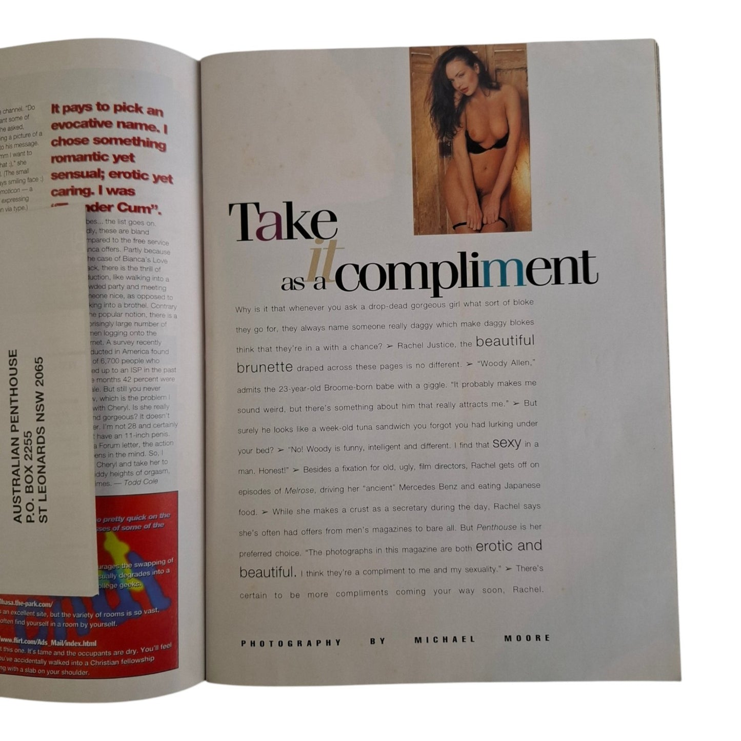 Australian Penthouse Magazine September 1997 Belinda Gray / Rachel Justice