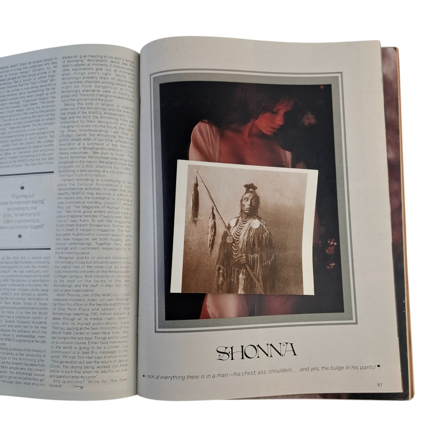 Penthouse Magazine April 1977 Shonna Lynne Pet of the Month & Reverend Doom