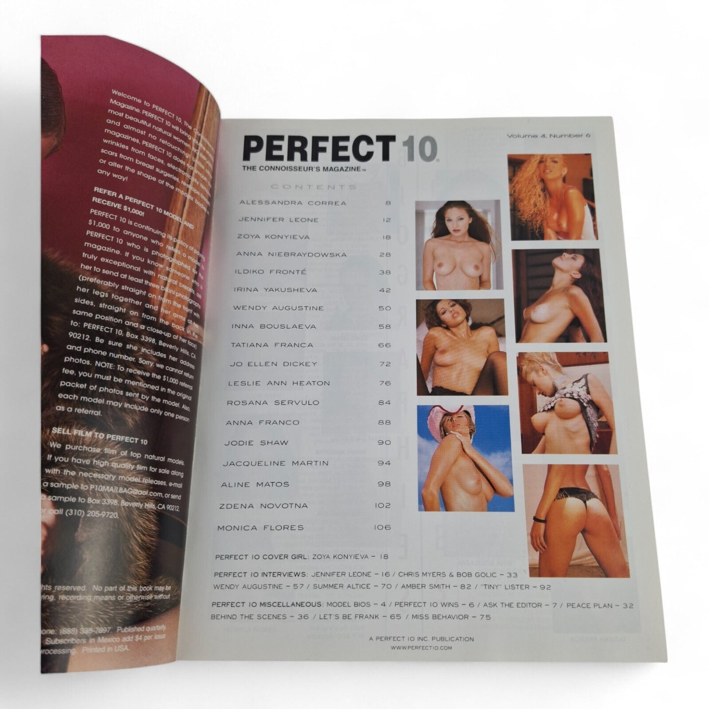 PERFECT 10 Magazine Fall 2002 All Natural Amber Smith Playboy Penthouse