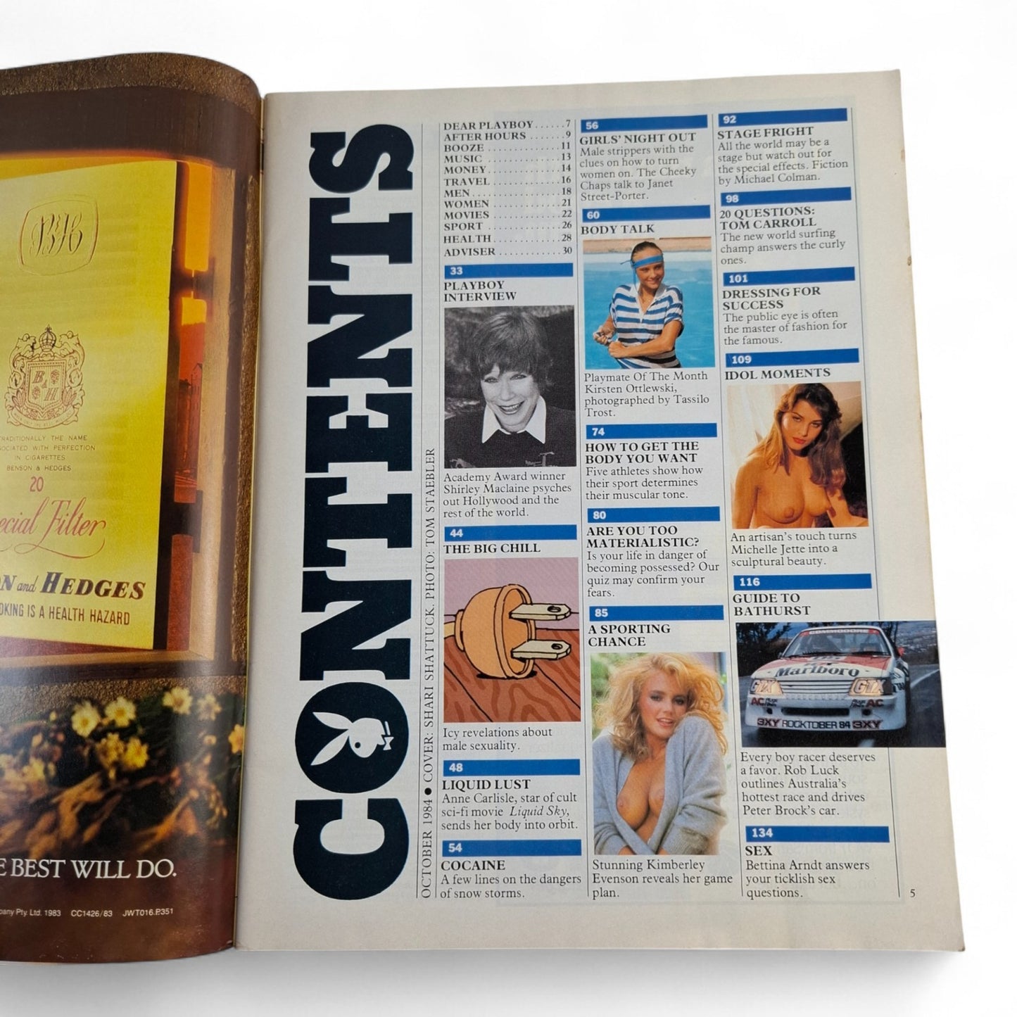 Australian Playboy Magazine October 1984 Anne Carlisle Kirsten Ottlewski