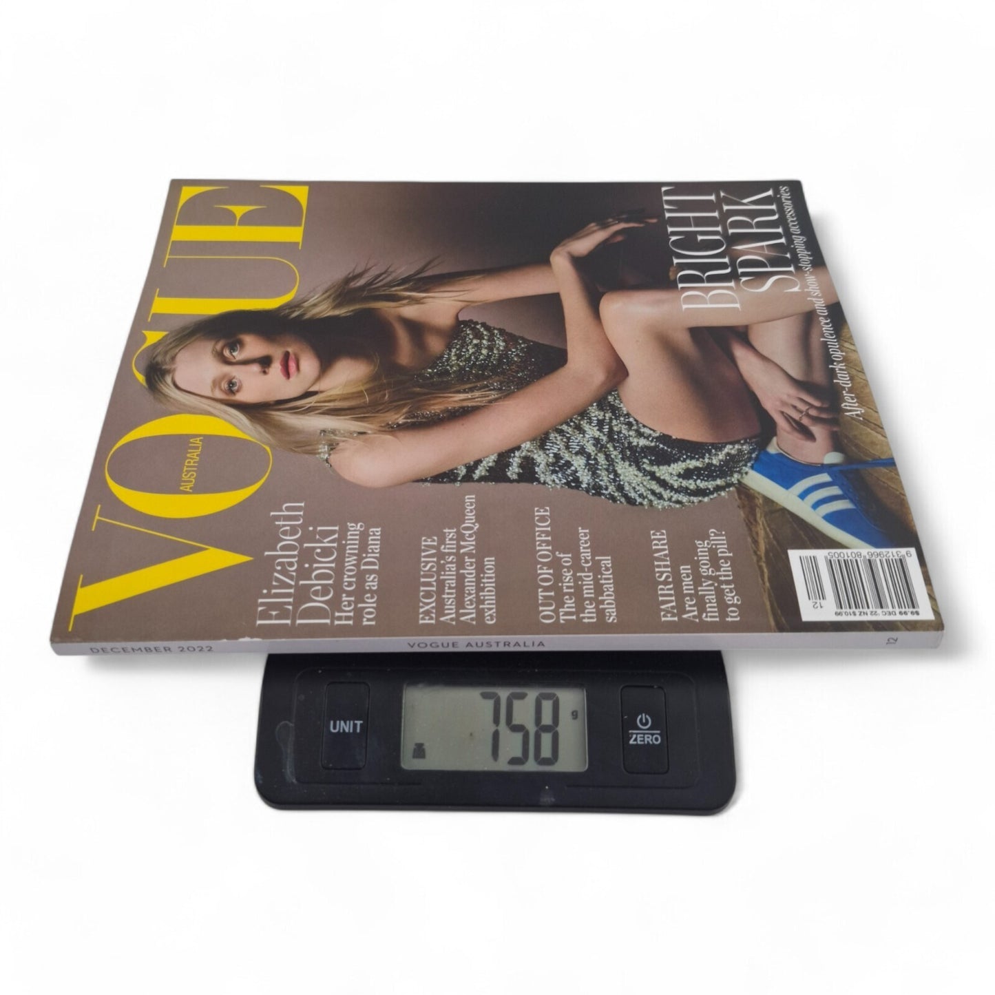 Vogue Australia Magazine December 2022 Elizabeth Debicki Cover EXCELLENT