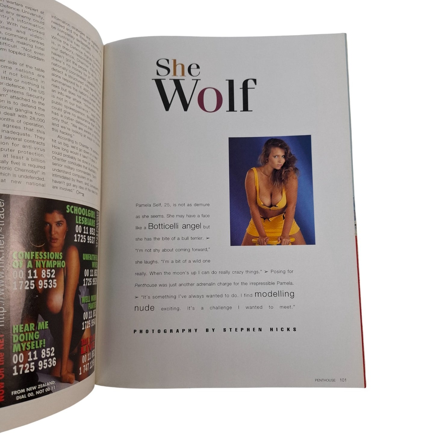 AUSTRALIAN PENTHOUSE Magazine November 1996 Pamela Self / Kira
