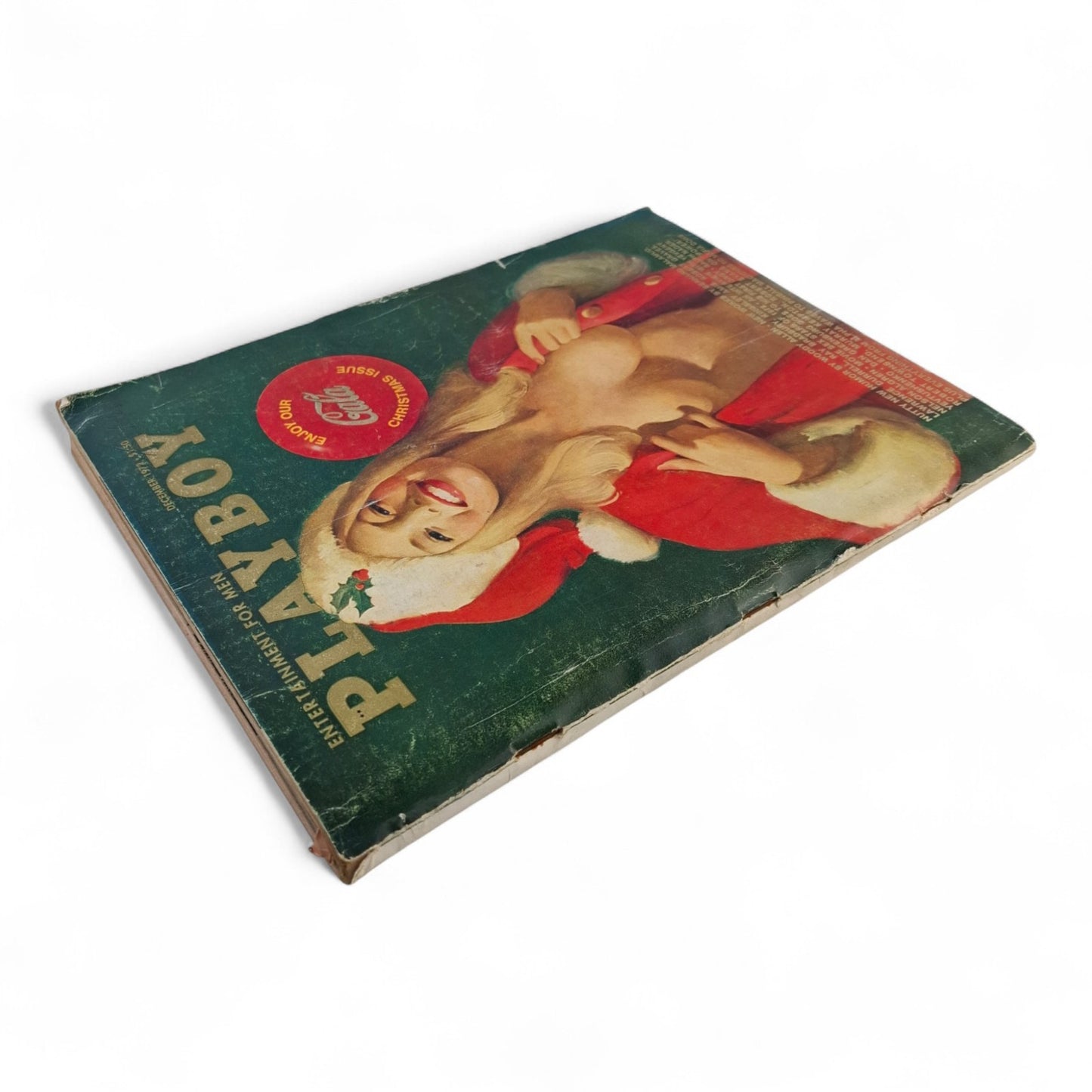 Playboy Magazine December 1972 Vargas Girl Coca-Cola Christmas Issue