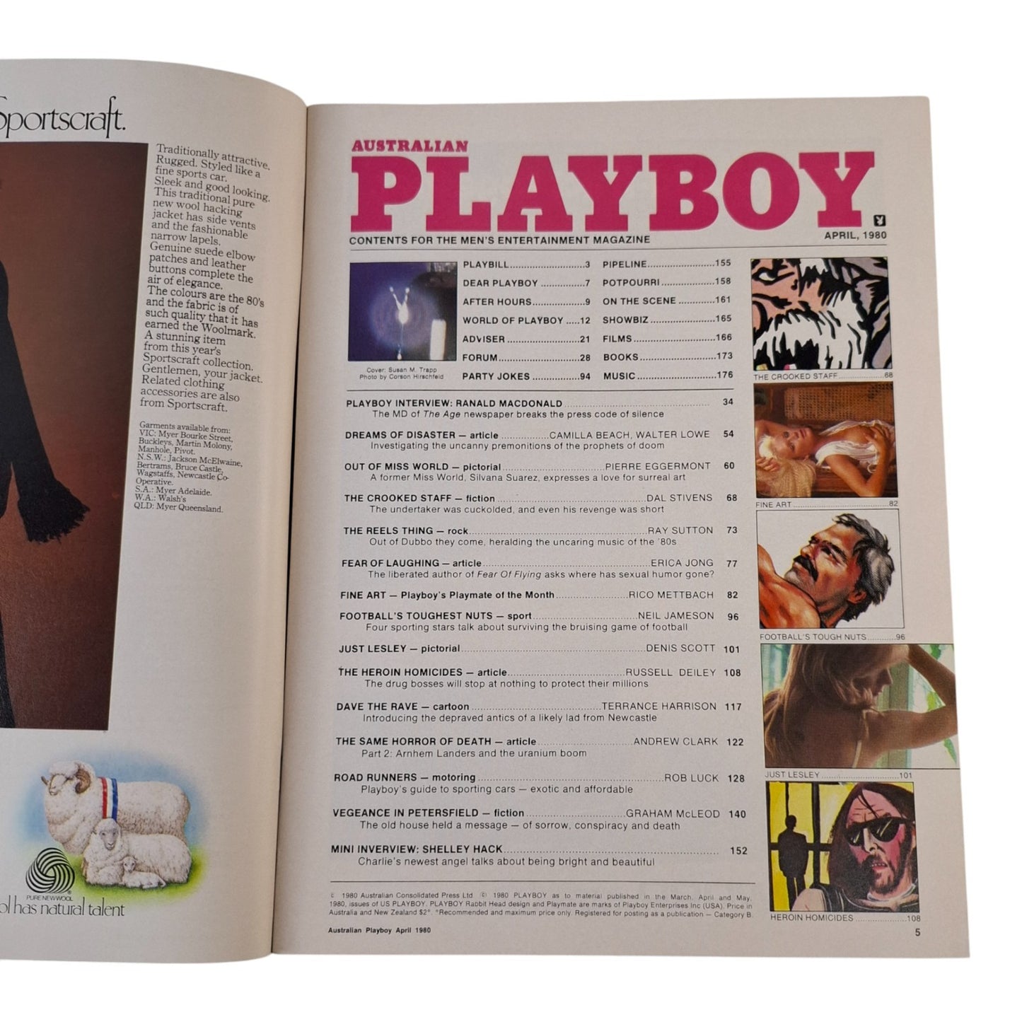 Australian Playboy Magazine - April 1980 Susan Trapp / Julie Price