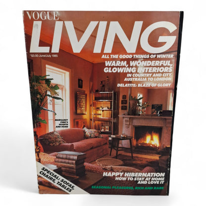 Vintage Vogue Living Australia Magazine -June July No. 5 1985