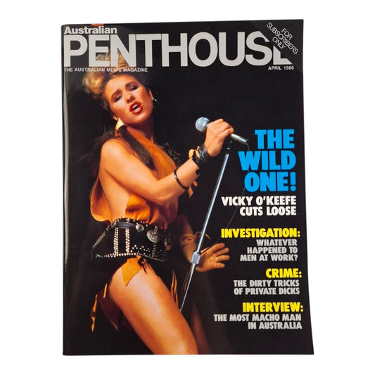 Australian Penthouse Magazine April 1986 - Vicky O'Keefe / Kathleen Azzopardi