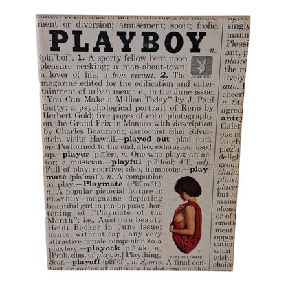 PLAYBOY Magazine June 1961 Heidi Becker