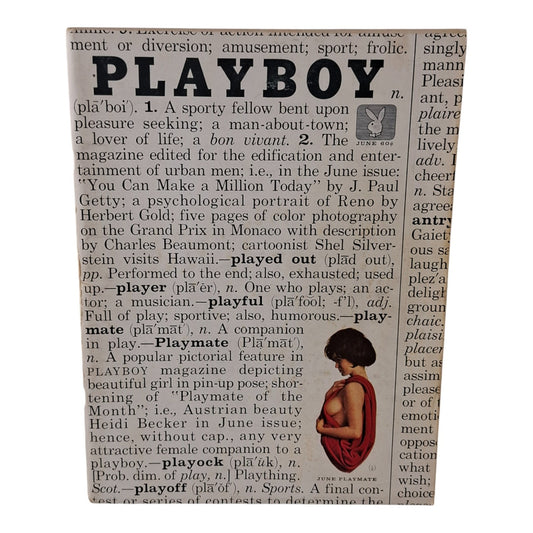 PLAYBOY Magazine June 1961 Heidi Becker