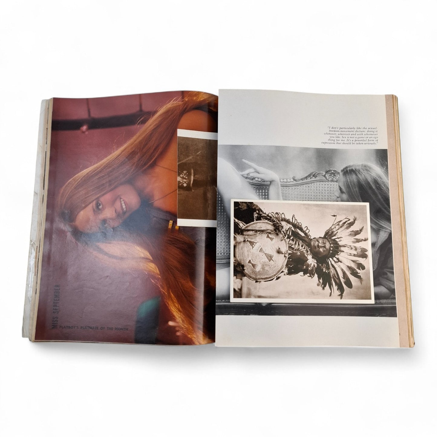 PLAYBOY Magazine US September 1976 - Whitney Kaine centrefold David Bowie