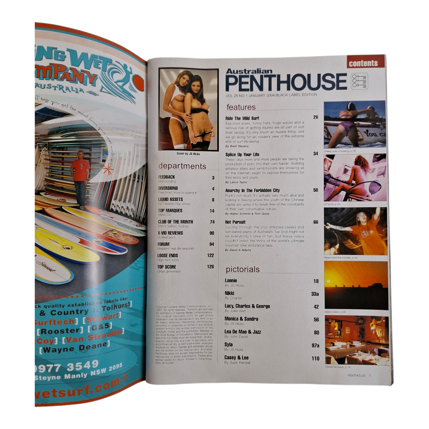 Australian Penthouse Magazine January 2004 Monica / Sandra