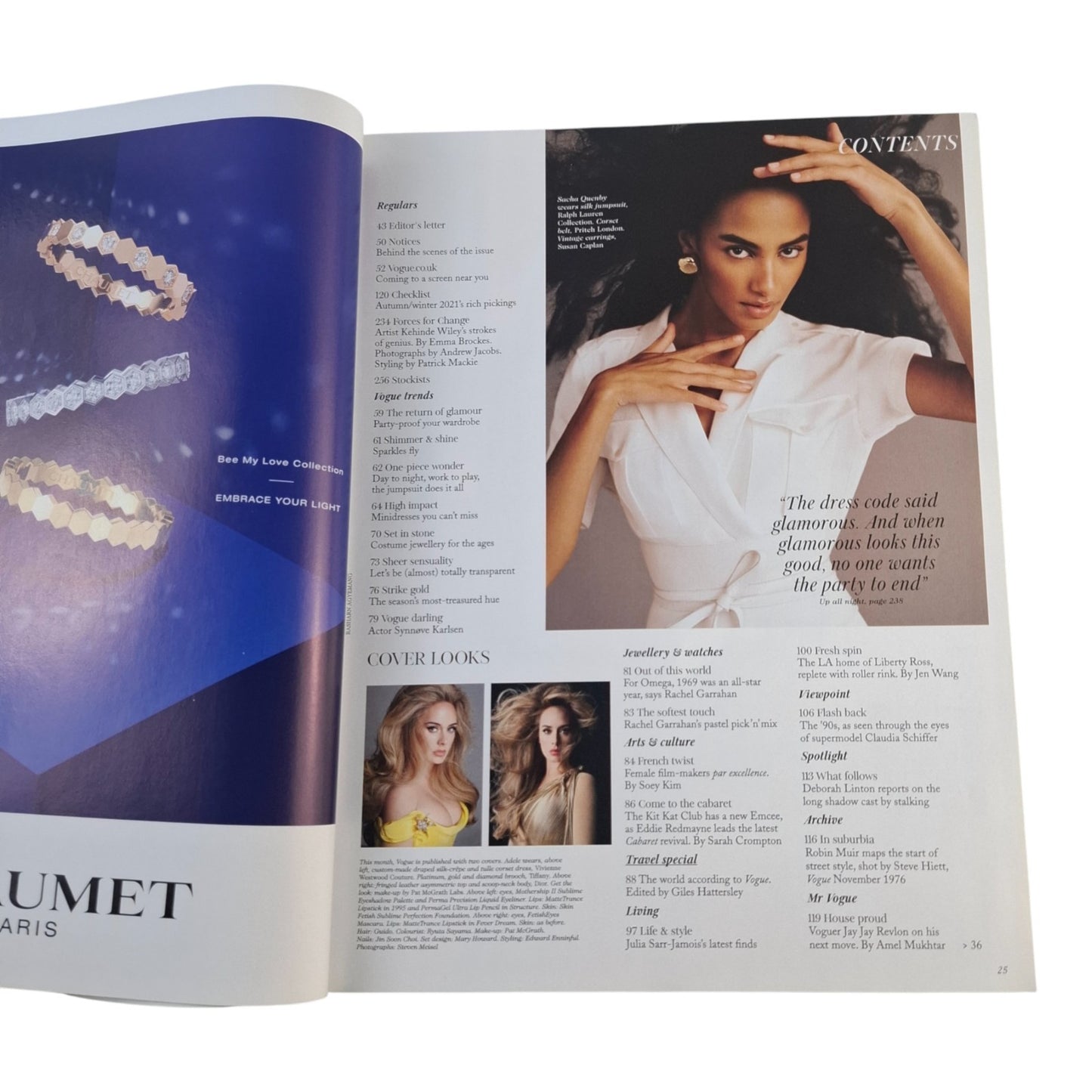 British Vogue U.K Magazine November 2021 Adele Cover