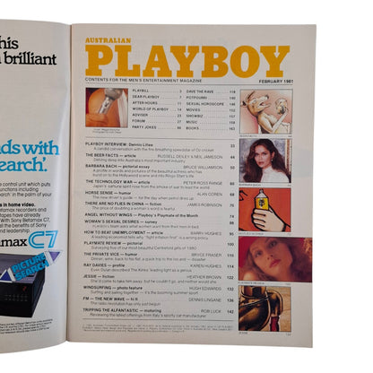 Australian Playboy Magazine February 1981 Maggie Kerscher / Laura Tomei