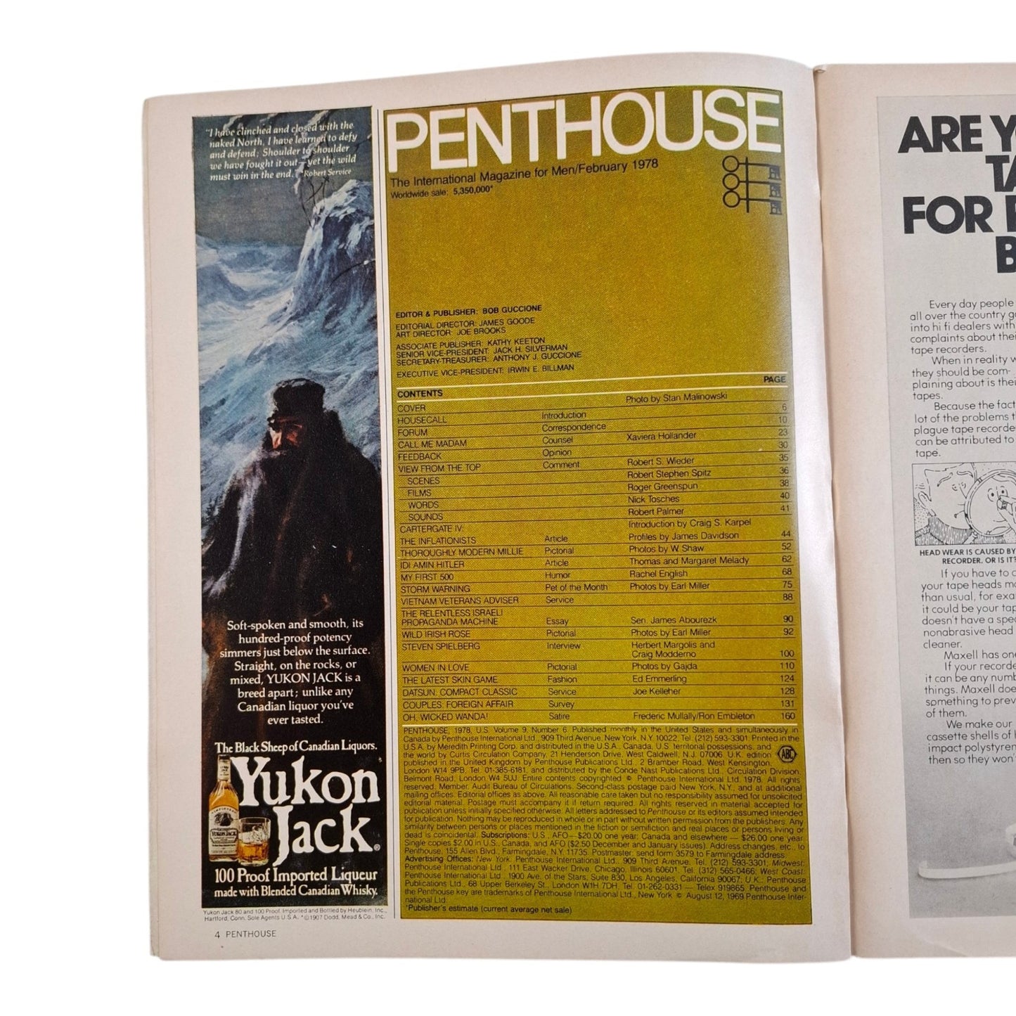 Penthouse Magazine February 1978 Linda Di Constanzo / Laura Storm