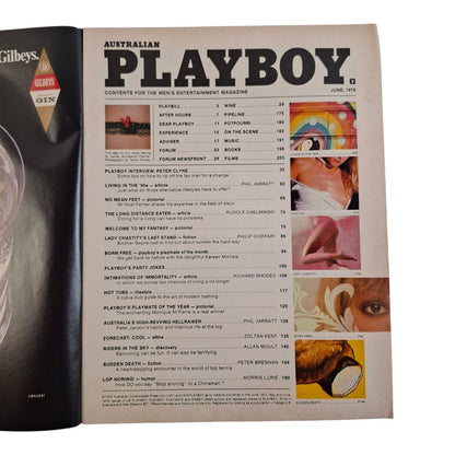 Australian Playboy Magazine June 1979 Annabelle Fischer /  Kareen Michele
